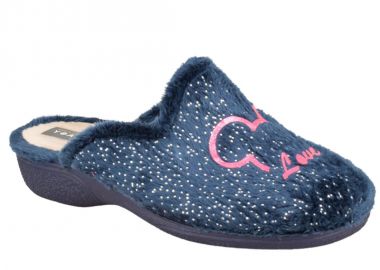 Γυναικείες Παντόφλες Σπιτιού | Υφαντίδης | 614240 | Μπλε - Υφαντίδης - 